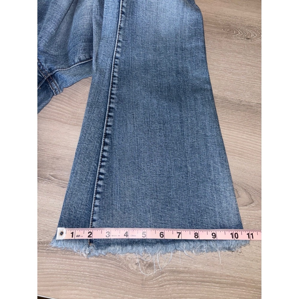 BKE Billie High Rise Flare Jeans Womens 27 Distressed Medium Wash Slim Fit Denim - Picture 10 of 11